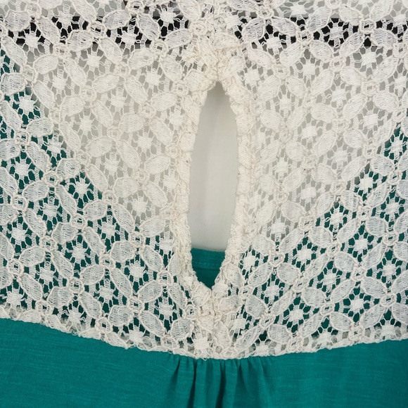 Prana Angelina Lace Drawstring Waist Midi Dress Organic Size Medium - Picture 9 of 9